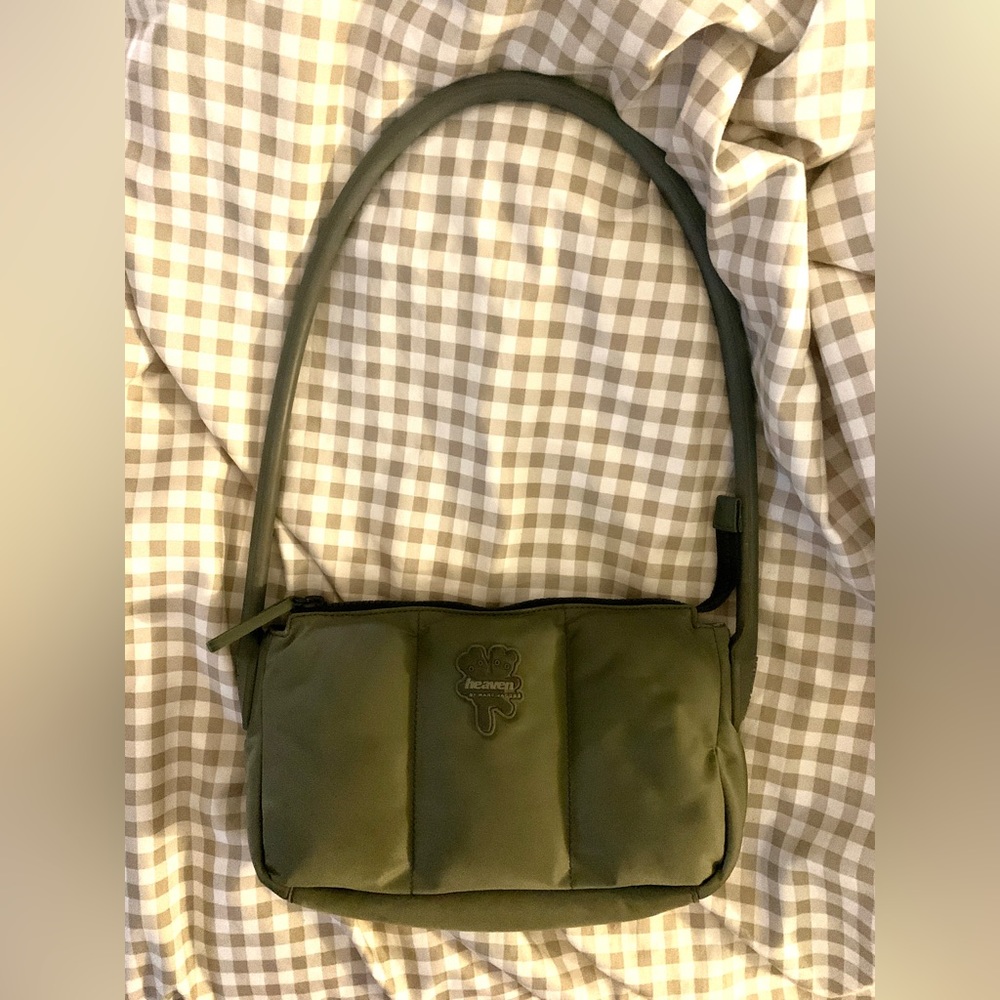 Heaven by Marc Jacobs green puffy quilted bag